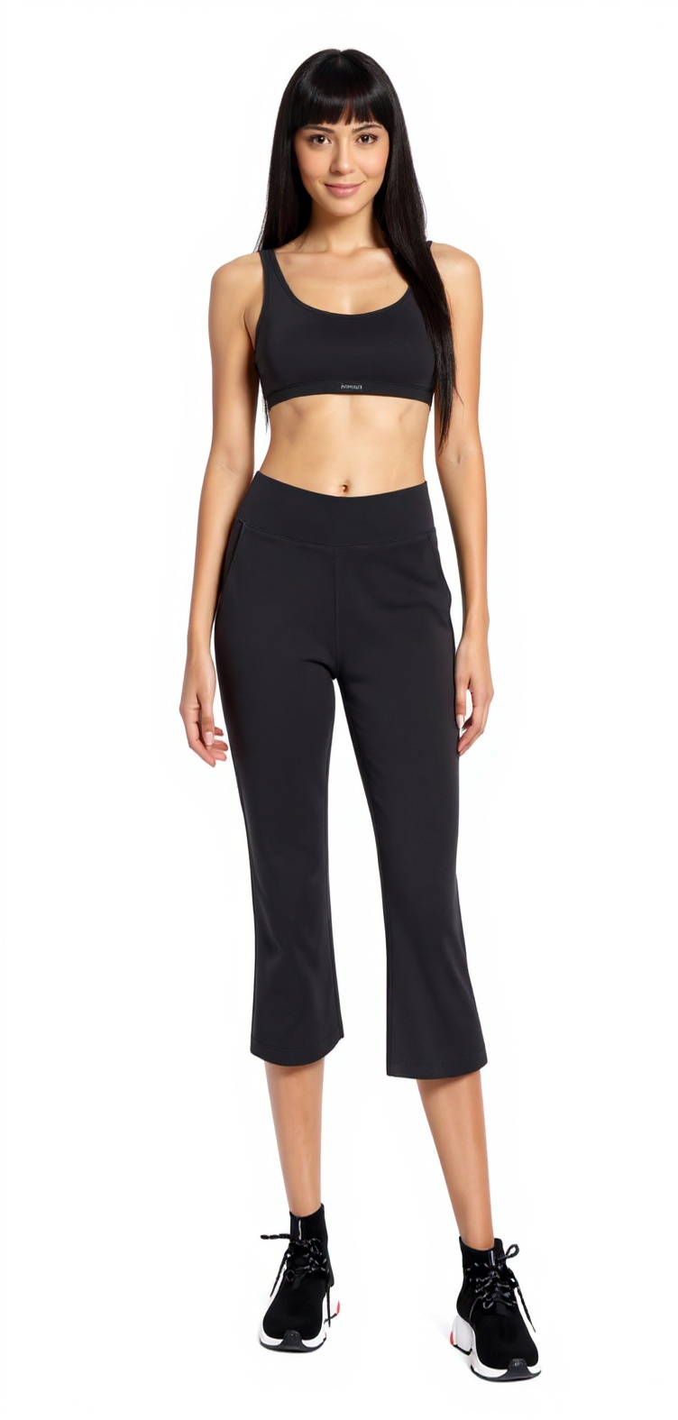 Bootcut Yoga Pants in Heather Charcoal — Mirror Fit Diaries style look